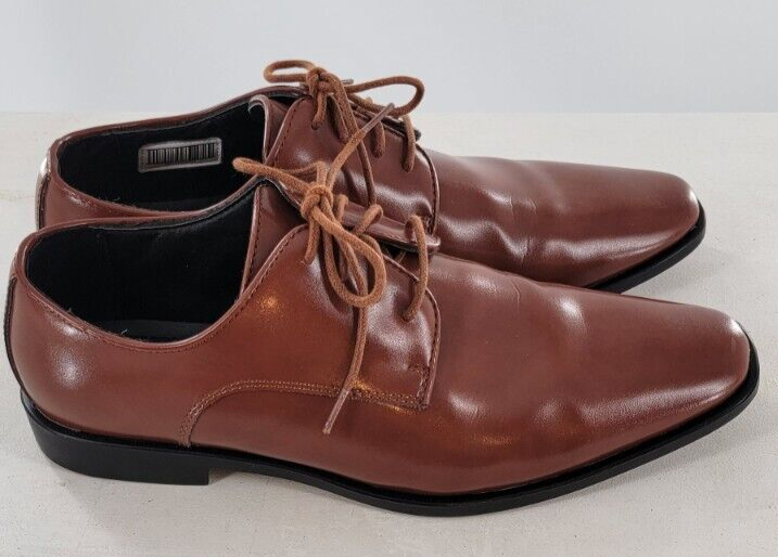 Joseph Abboud Thorton Oxfords Leather Brown Shoes Men display picture 3