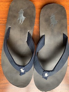 ralph lauren navy blue flip flops