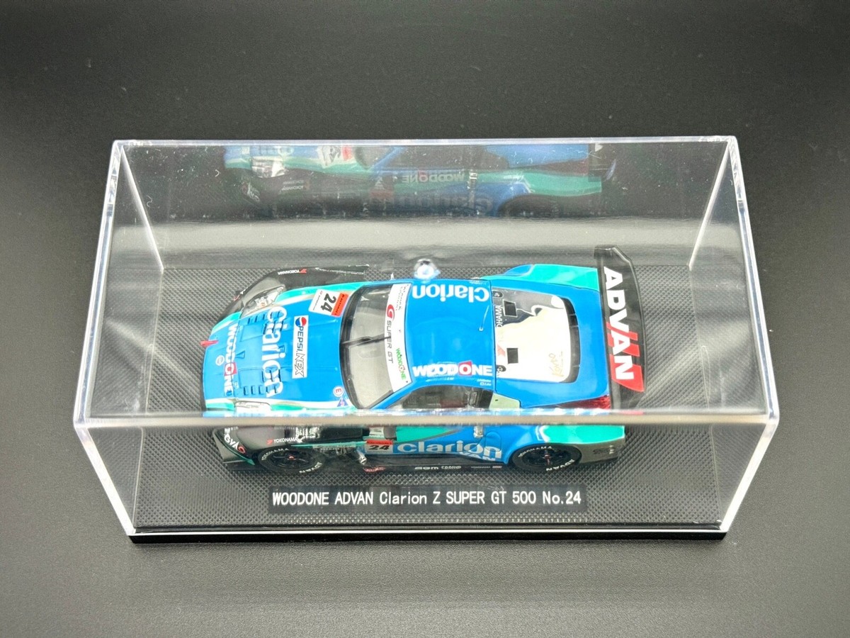 激安!特価品 EBBRO cars diecast 1:43 NISSAN SUPER Z Clarion ADVAN WOODONE レーシングカー