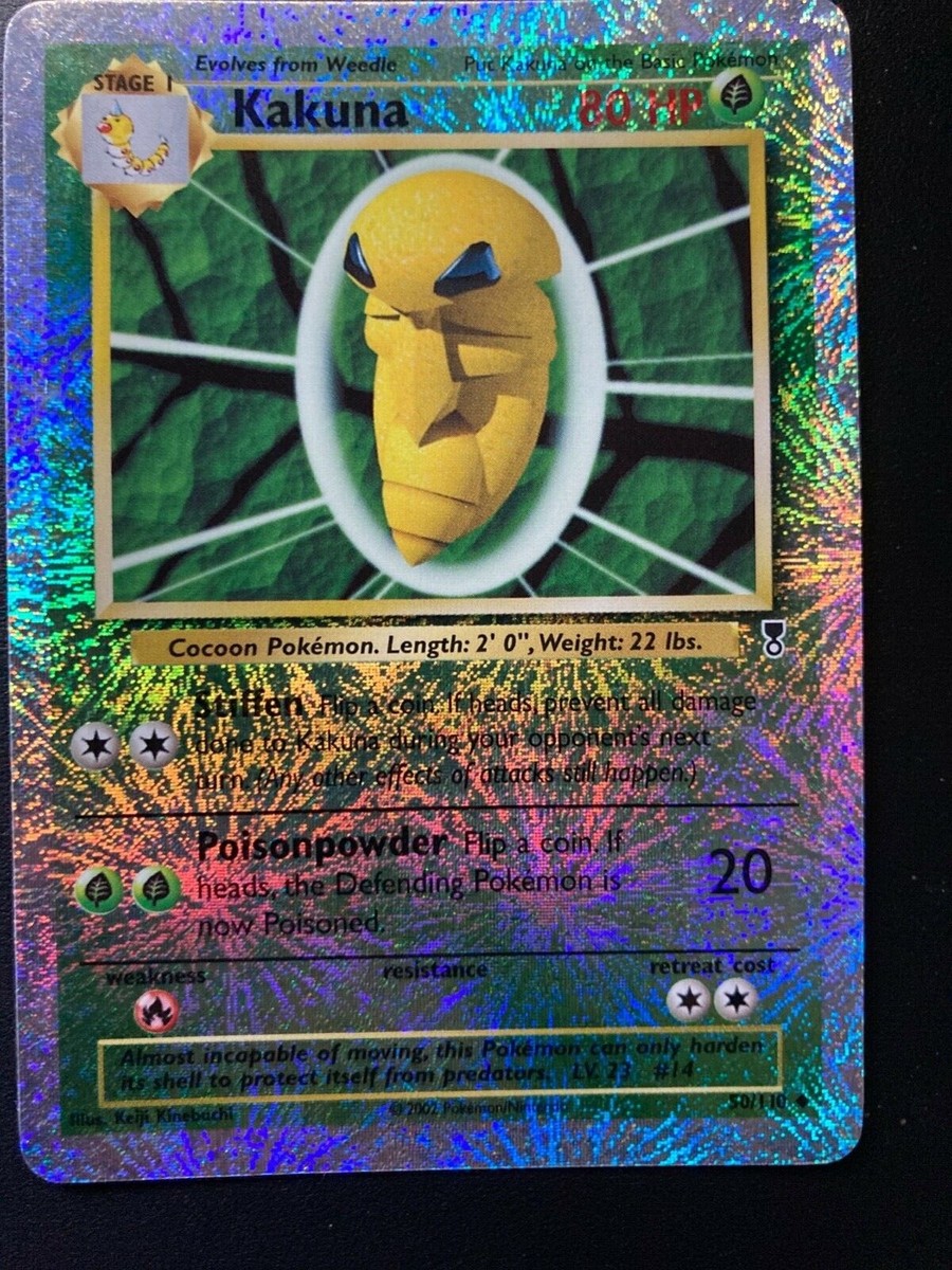 Extremely rare Kakuna Pokmon card. Base set with unique design. | eBay