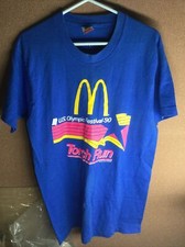 Vintage US Olympic Festival Torch Run McDonalds Shirt Size L Made in USA