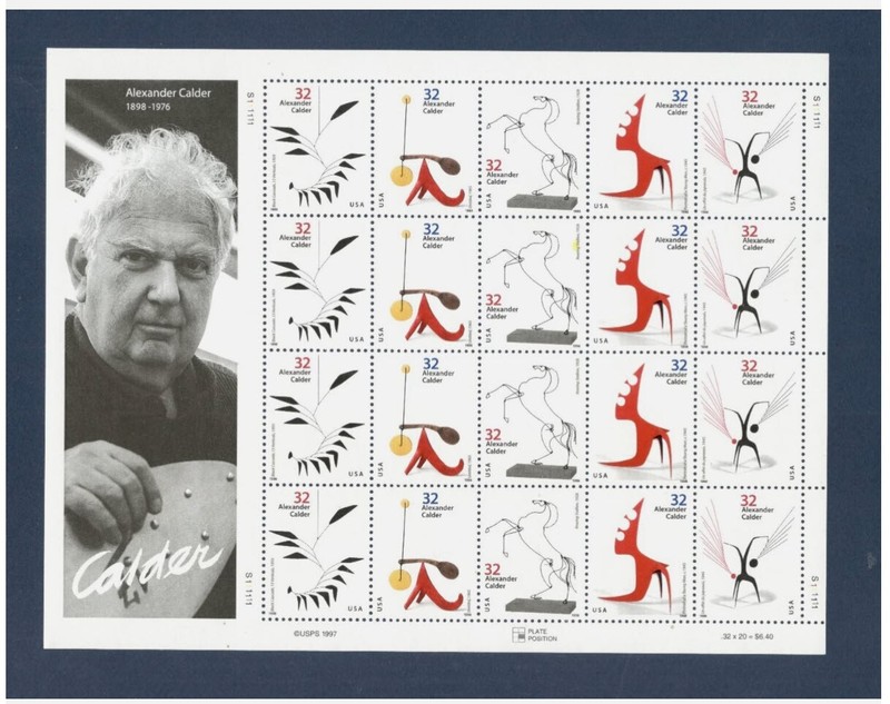 Scott #3198-02, 32c Alexander Calder, Artist, Mint sheet of 20, MNH