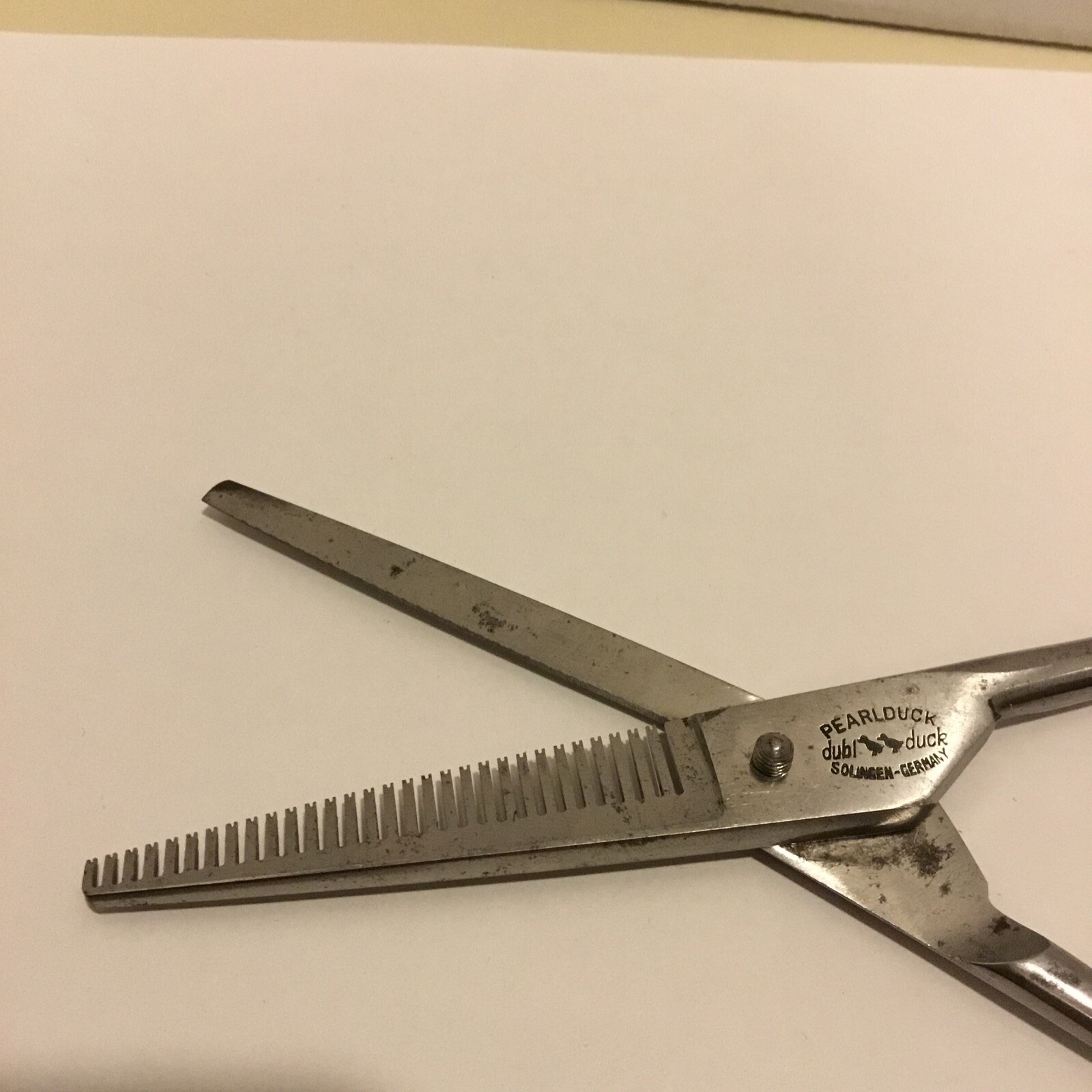 VTG Pearl Duck Dubl Duck Skipper Hair Thinning Shears-Germany-Free Shipping