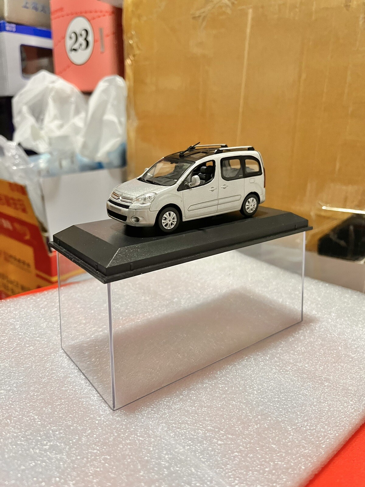 1:43 Scale Norev Citroen Berlingo 2008 Silver Diecast Model Car