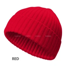 Mini Short Fisherman Beanie Hat Ribbed Winter Warm Knitted Skull Cap cuff II
