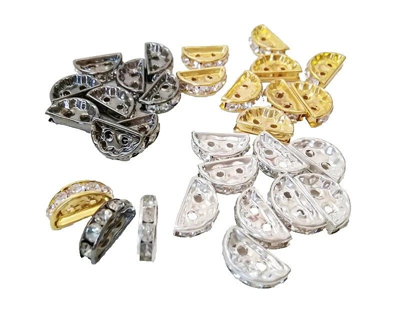 Czech/Pressed Glass Spacer Beads & Stoppers