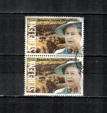 ST. HELENA Scott's 570 ( 2v ) Queen Elizabeth F/VF Used Pair ( 1992 )