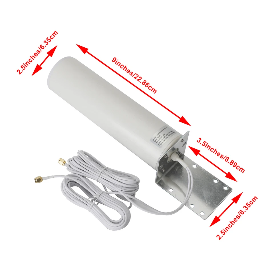 28DBi High Gain External 3G 4G LTE SMA Antenna per MOFI 4500 Cellular Router IT - Immagine 2 di 4