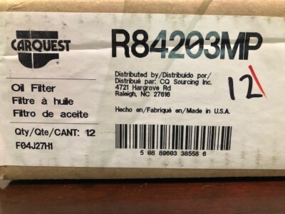 Engine Oil Filter CARQUEST R84203MP for sale online | eBay 