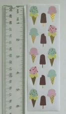 Mrs Grossman SCOOPS & STICKS - 1 Strip of LIMITED RELEASE Foil Stickers