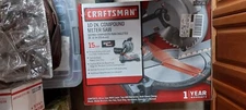 Craftsman 10-in 15-Amp Single Bevel Folding Compound Corded Miter Saw with Laser