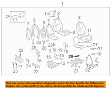 GM OEM 01-11 Aurora Seats Tracks Front Seat Components-Blower 20987427