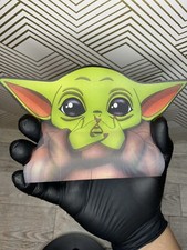 Grogu Baby Yoda Star Wars Mandalorian 3D Lenticular Motion Car Sticker Decal