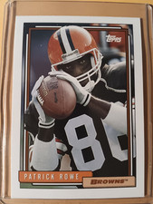 PATRICK ROWE CLEVELAND BROWNS 1992 TOPPS FOOTBALL, CARD #688