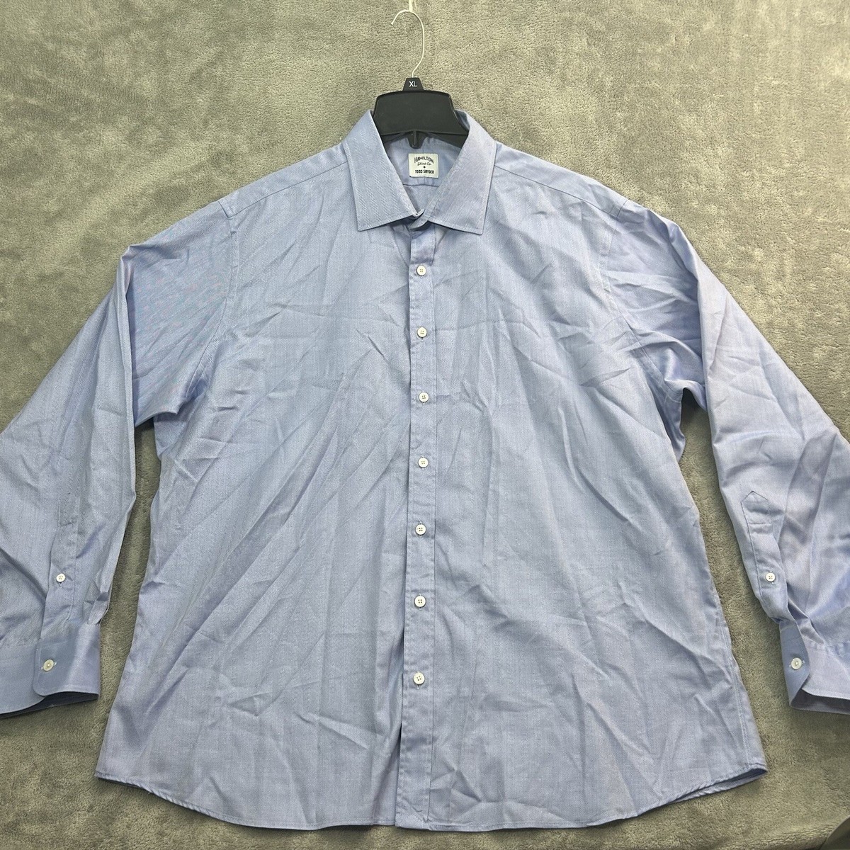 Hamilton Shirt Todd Snyder Shirt Mens Size 18 Blue Long
