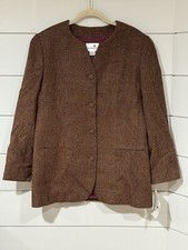 NEW Vintage 90s Liz Claiborne Wool Blend Blazer Size 8