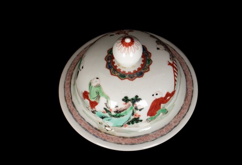 Eine Antike Famille Verte Baluster Deckel - Vase /- Gefäß. China. 19. Jh. Qing - Bild 11 von 13