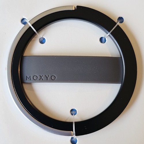 MOXYO Universal Phone Grip & Stand - BLACK/SILVER/GRAY - Picture 3 of 4