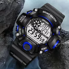 Men Waterproof Digital Sports Watch Military Tactical LED Backlight Wristwatch