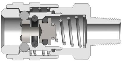 Dixon 1/8'' RECTUS 21 COUPLER, 1/4'' M-NPTF 200673-1-2 (125-D-SS)