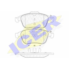 ICER Bremsbeläge Bremsbelegsatz vorne für Renault Scénic III Grand