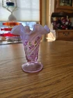 Shelley Fenton Pink Ruffled 100th Anniversary HP Vase Artist Signed