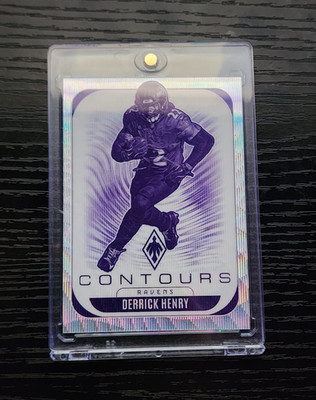 2025 Panini Phoenix Derrick Henry Contours Insert #3 Serial Numbered /299 Ravens