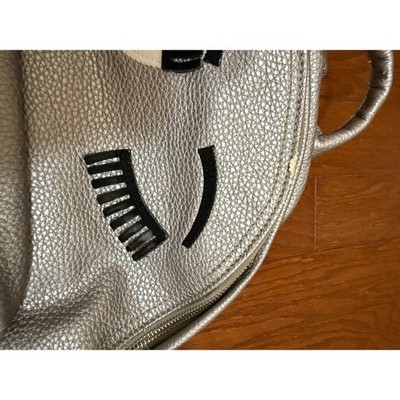 Chiara Ferragni Silver Winking Eye Flirting Backpack Pebbled Faux Leather Bag‎ Chiara Ferragni Silver Winking Eye Flirting Backpack Pebbled  main image 4