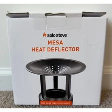 Solo Stove Mesa Heat Deflector for Table Top Fire Pit Stainless w/ Carry Bag NWT