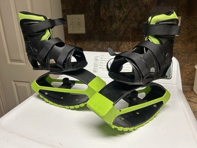 MADD GEAR BOOSTERS BOUNCING BOOTS Kids Ages 5+ Up To 88 Pounds Black Green