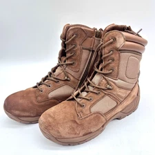 Nortiv8 Response Men's Leather Lace Up Tactical Boots - Brown Size 12W