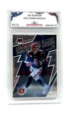 JOE BURROW 2022 PANINI MOSAIC #TL-22 - CINCINNATI BENGALS - PGC 10 GEM MT