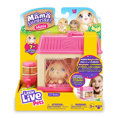 Little Live Pets - Mama Surprise Minis Bunny Plush Bunny Sounds And Movements