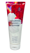 BATH  BODY WORKS JAPANESE CHERRY BLOSSOM ULTRA SHEA BODY CREAM 8 OZ / 226 g NEW