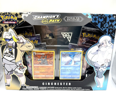 Pokemon TCG Champions Path Circhester Pin Box Sealed - Box Damaged