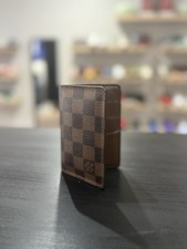 LOUIS VUITTON Damier Ebene Organizer de Poche Card Case Brown