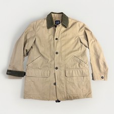Vintage GAP Chore Barn Jacket Mens Med Brown Insulated Quilted Y2K