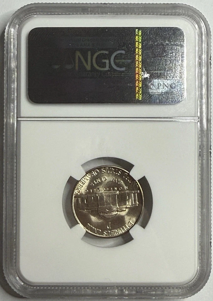 1945 D Jefferson Silver Nickel NGC MS67 Exact Coin Imaged - Image 4 of 4