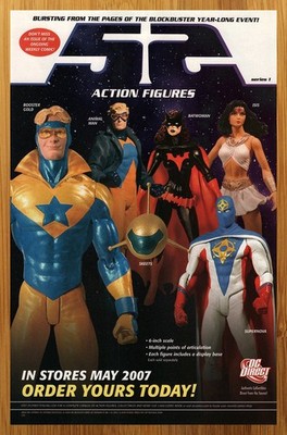 2006 DC Direct 52 Action Figures Print Ad/Poster Booster Gold Batwoman Toy Art