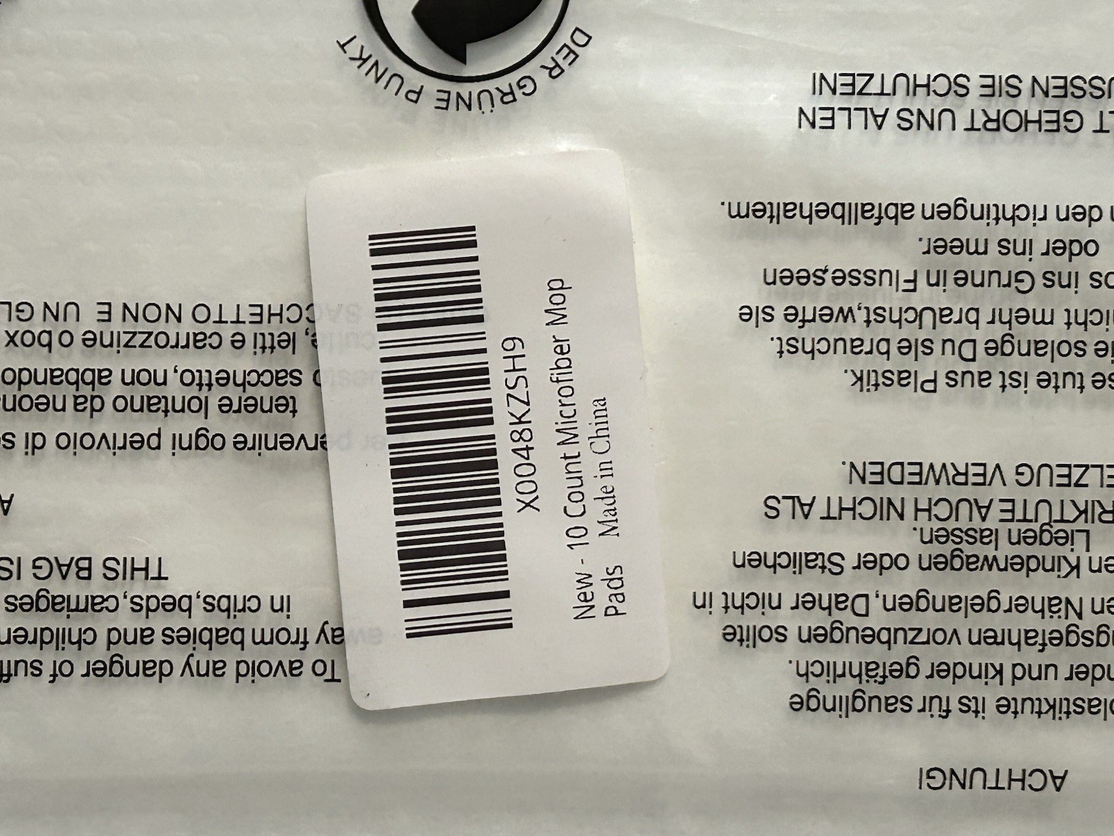 160 Lot Of 16 (10 Count) New Unbranded Microfiber Mop Pads