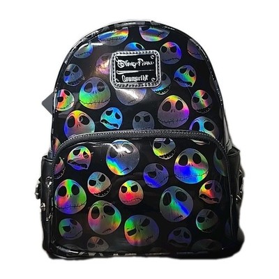 Disney Parks The Nightmare Before Christmas Jack Face Loungefly Mini Backpack
