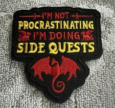 DUNGEONS & DRAGONS 3x3 Embroidered Morale Patch Hook Backing Brand New