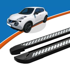 Trittbretter passend für Schweller Nissan Juke ab Baujahr 06/2010 VISO Schwarz m