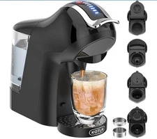 Kotlie Multi Capsule Coffee Machine 19 Bar 5 in 1 Black Edition Model EM-308A