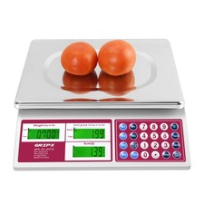 Digital Commercial Price Scale 66 lbs for Food Meat Fruit Produce with Green ...