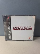 Metal Gear Solid(Sony PlayStation, 1998)Complete & Clean with Manual Black Label