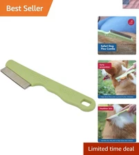 Owner-Friendly Double Row Comb - Perfect for All Hair Types & Flea Prevention