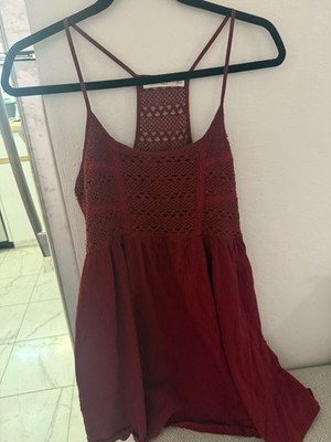 mango red crochet dress Mango Younger Girls Crochet Dress - Red
