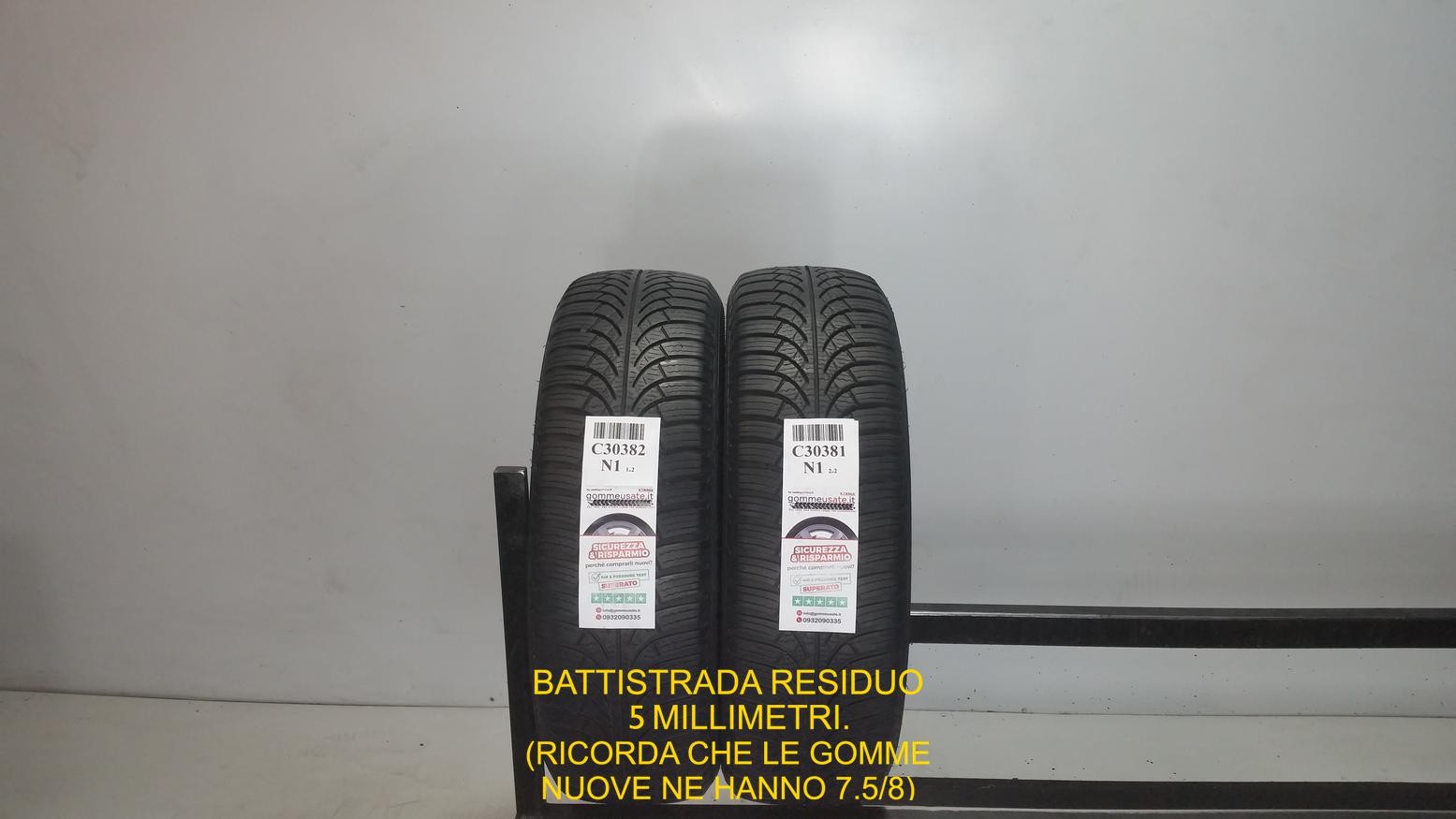 GOMME USATE TERMICHE 185/65R15 88T MOTRIO FAIRWAY WINTER PNEUMATICI C30382