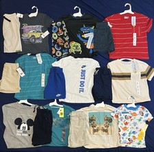 Huge Lot Boys Size 4 5 Clothes NEW EC Shorts 4T 5 Carters Nike C J Summer H M